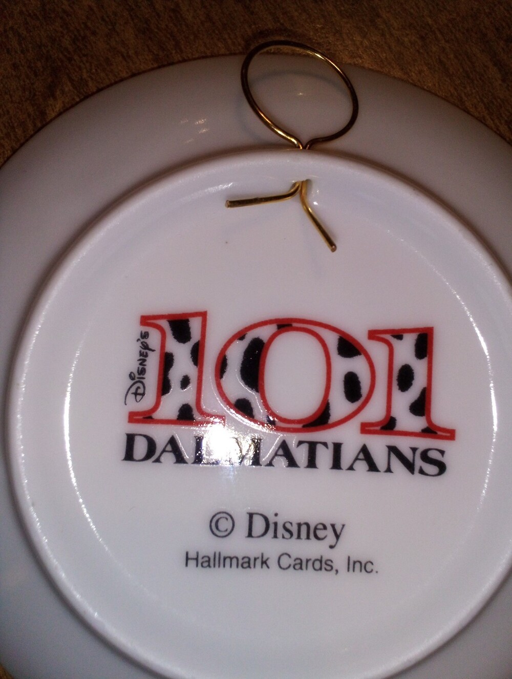 1996 Hallmark Keepsake Orn. Disney Holiday Wishes 101 Dalmatians Collector Plate - Picture 6 of 6